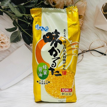 潼漾小舖 日本 bonchi 少爺 蜂蜜味付米果 190g 蜂蜜醬油味 10枚入 個別包裝