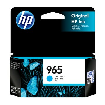 HP 藍色原廠墨水匣 / 盒 3JA77AA 965｜領券最高折$220