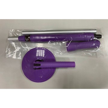 【新生王子】手壓式旋轉拖把桿 購買1組拖把就送1(拖把掛勾)非好神拖 其他品牌適用 1拖桿1絨布(紫色)現貨