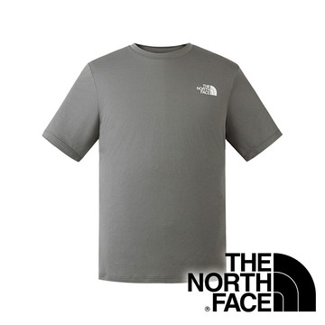 【THE NORTH FACE 美國】男快乾圓領短袖T恤『煙燻灰』NF0A8DG6 戶外 露營 登山 健行 休閒 時尚 圓領 快乾 短袖 T恤