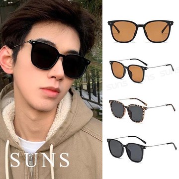 【SUNS】韓版ins高級方框墨鏡 明星款墨鏡 網紅抖音款/太陽眼鏡 抗UV(521)