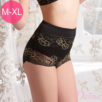 (M-XL)蠶絲晶鑽機能內褲-黑色#8519