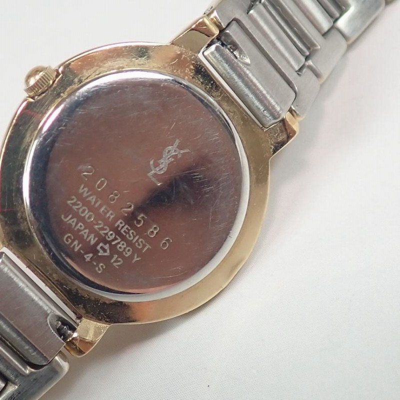 イヴサンローラン YSL レディース 腕時計 クオーツ 黒文字盤