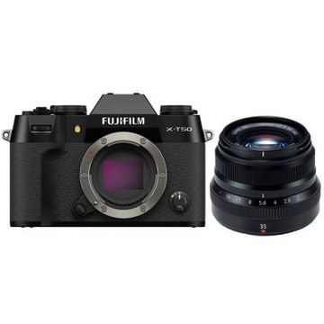 FUJIFILM X-T50 單機身 + XF 35mm F2 黑色鏡頭 公司貨