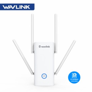 WAVLINK 無線LAN中継機 技適認証 Wi-Fi6対応 AX1800 デュアルバンド 5GHz 1201Mbps 2.4GHz 573Mbps WPS機能 リピーター ルーター AP 有線