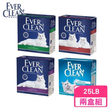 EVER CLEAN藍鑽美規貓砂系列 25LB(11.3kg) X(2入組)
