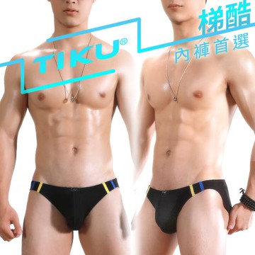 TIKU 梯酷 - 幻彩呼吸系列 竹纖維低腰三角男內褲 -黑色 (BH1226)
