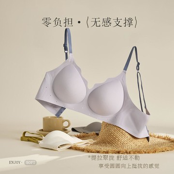 【品質認證】2025年春夏新款軟支撐無痕內衣女小胸聚攏不空杯舒適性感美背文胸