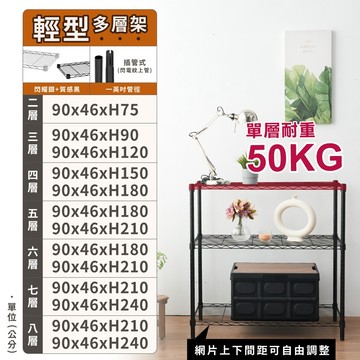 【免運 | 多尺寸】 鐵架 層架 90X46系列 四層 五層架 收納架 置物架 波浪架 鐵力士架 波浪架 收納櫃