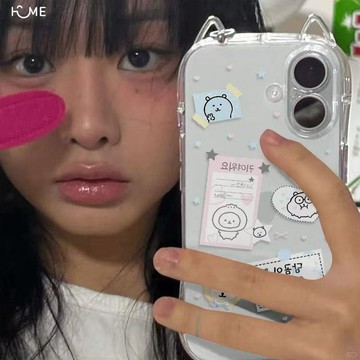 貓耳朵跑操自嘲熊蘋果17/16/15/14/13手機殼12/11創意XS/XR/8p軟殼7p