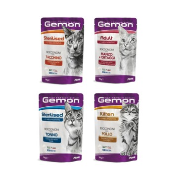 Gemon義大利啟蒙主食貓餐包 100g x 24入組