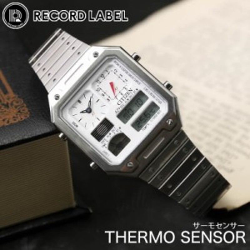 シチズン 腕時計 CITIZEN 時計 レコードレーベル サーモセンサー RECORD LABEL THERMO SENSOR メンズ レディース  男性 女性 ユニセックス | LINEブランドカタログ