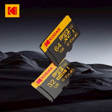 【Kodak 柯達】UHS-I U3 V30 A1 MicroSD 高速記憶卡-黑色 公司貨