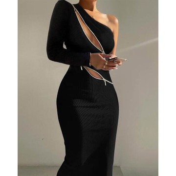 辣妹時尚修身性感派對緊身裙Sexy Party Sleeveless Skinny Dress