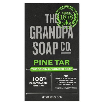 The Grandpa Soap Co., 原裝奇蹟皂，松焦油，3.25 盎司（92 克）