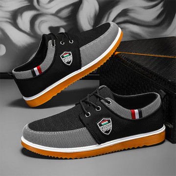 JP Queen New York 英倫紳士拼色大尺碼工作男性繫帶休閒板鞋(2色可選)