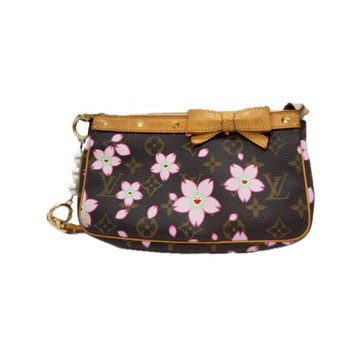 【二手精品 9.5成新】LV限量款村上隆設計櫻花微笑大麻將包 編號L61