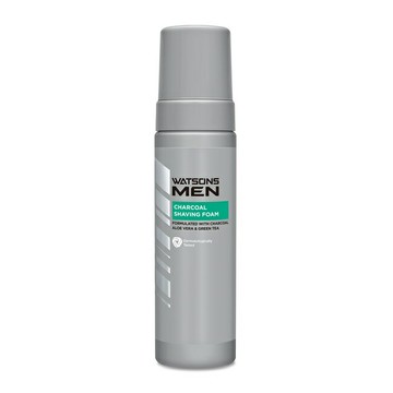 屈臣氏男士活性炭潔面刮鬍泡200ml