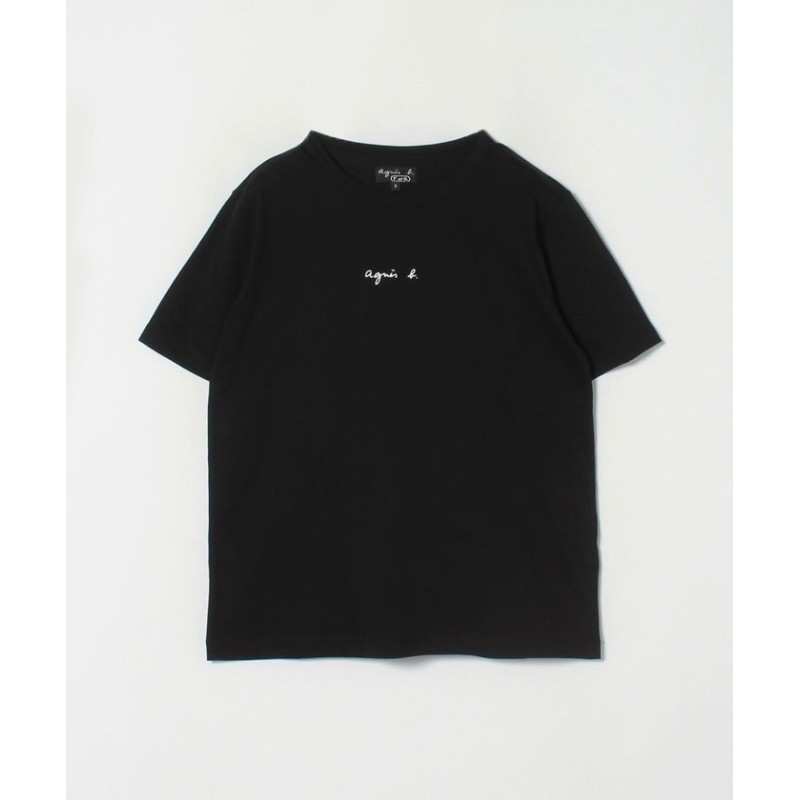 アニエスベー】 S179 TS ロゴTシャツ レディース ブラック XL agnes b