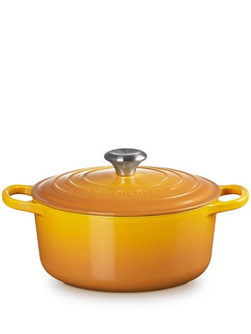 Le Creuset - round pot 24cm - unisex - stainless steel/Cast Iron/Enamel - One Size - Yellow