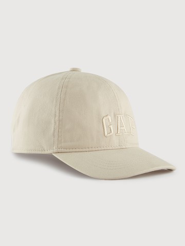 男童裝 Logo純棉棒球帽-卡其色