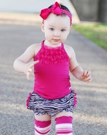 美國Rufflebutts Fuchsia Playground Tank背心