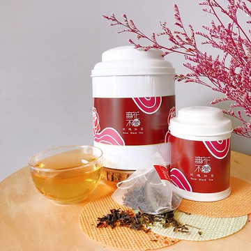 【無花不茶】花入紅茶-玫瑰紅茶—3g三角茶包x10入_大圓罐裝
