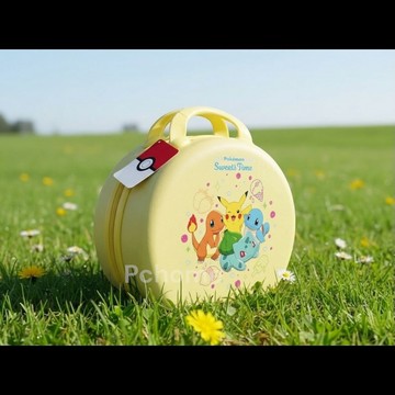 Pokémon【寶可夢家族】圓形硬殼收納盒