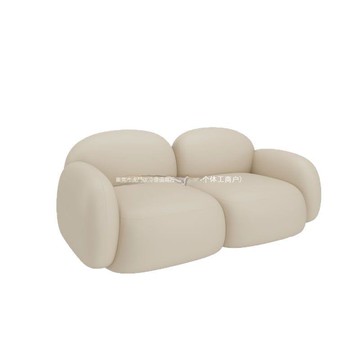 簡約咖啡廳商用休閑洽談區茶幾組合網紅甜品奶茶店靠墻卡座沙發[DD010109]