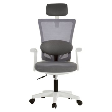 BareunLab 姿勢矯正學習辦公電腦椅 頭枕腰靠款  均碼  白色 + 深灰色