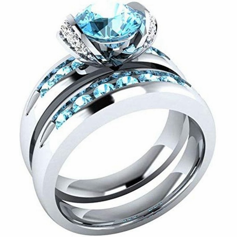 Sakurakofuレディース 指輪 ブルートパーズ 2連 キャンディリング 人工宝石 S925 シルバー 12号 13号 15号 16号 通販 Lineポイント最大get Lineショッピング