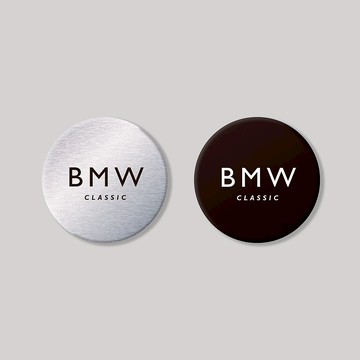 BMW/CLASIC/圓形/鋁牌飾貼 SunBrother孫氏兄弟