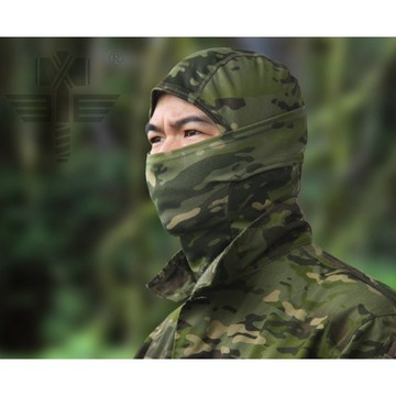 【酷愛】酋長 叢林迷彩 忍者頭套面罩 防護 重機 全套 頭罩 防曬 台灣總代理 WARCHIEF
