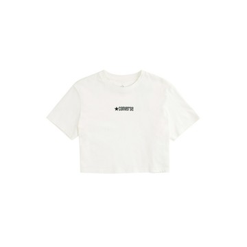 CONVERSE SORONA JERSEY RELAX CROPPED TEE EGRET 短袖上衣 女 白色-WCH607-W2Y