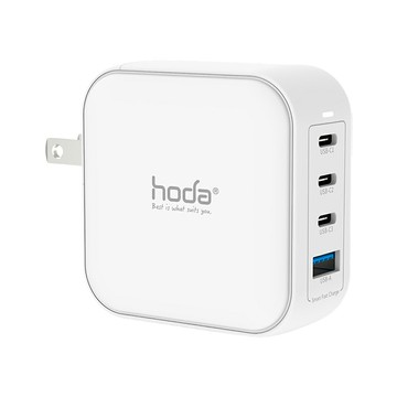 hoda 100W GaN 氮化鎵 智慧四孔電源供應器 附 typec 100W 充電線
