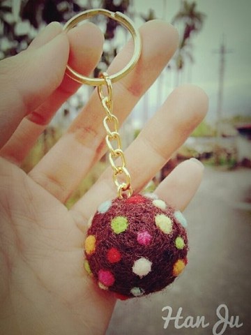 Hanju's羊毛兒。手作 DIY 巧克力彩糖 羊毛氈