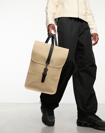Rains 13020 waterproof mini rucksack in beige-Neutral