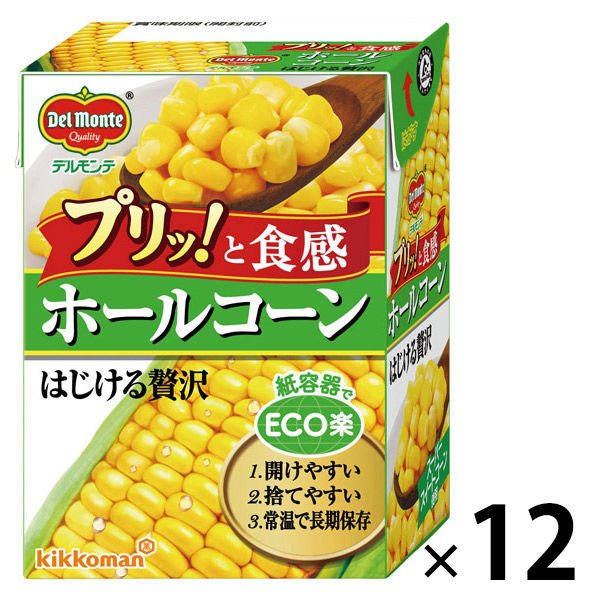 キッコーマン食品デルモンテ ホールコーン190g 12個