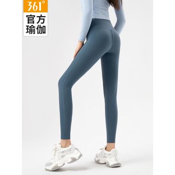 361瑜伽褲女高腰緊身跑步普拉提薄款提臀健身服褲子外穿運動長褲