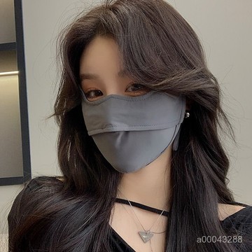 🔥台灣出貨🔥小紅書同款 夏天冰絲防嗮口罩 防紫外綫 過敏 3d 立體 高護眼角 透氣 顯臉小遮陽麵罩 防嗮面罩