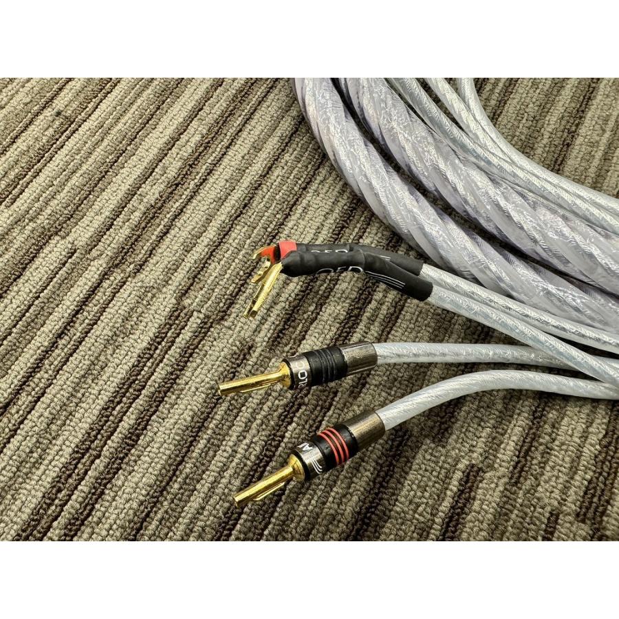 キューイーディー QED バイワイヤスピーカーケーブル 2.0m Genesis Silver Spiral Bi-Wire Speaker Cable