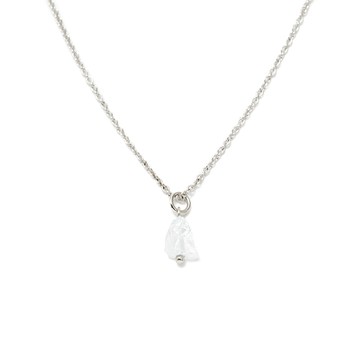 [天然礦石] [B&R設計款/鍍白金] 純淨之美項鍊 / 2款 / Pure Beauty Necklace