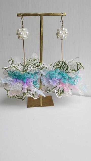 日本紗線　流蘇耳環