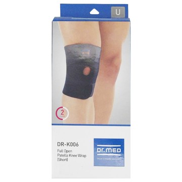 Dr.MED 全開式護膝  短  青色  1盒