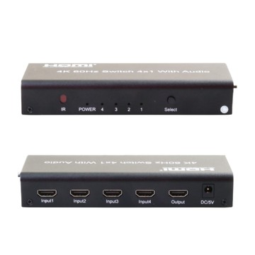 HANWELL HDMI 影音訊號切換器 HDMI-AS401K2 輸出解析度4K2K@60Hz