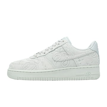 Nike 休閒鞋 W Air Force 1 07 PRM+ 女鞋 灰 麂皮 壓紋 星星 IO1259-002