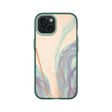 iPhone 15 Clear 憂墨綠 - 石紋與渲染 / Marble & Dreamy Gradient - 幻境