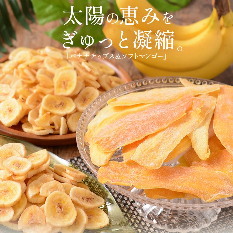 バナナチップス＆ソフトマンゴー 500g バナナチップス 300g ソフトマンゴー 200gドライフルーツ バナナ チップス マンゴー 香料不使用 お徳用 おやつ 間食