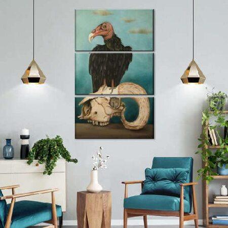 Canvas Prints Art Poster Modern Pieces Wall Picture Just Bones Painting Painting Artwork Framed Home Decoration Bedroom Living Room Stretched and Fr