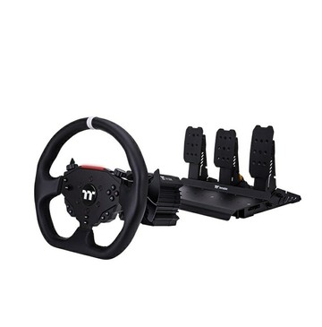 米特3C數位–曜越 模擬駕駛艙 G6 直驅賽車方向盤搭配腳踏板組合/GRB-G6D-DGT3BB-01